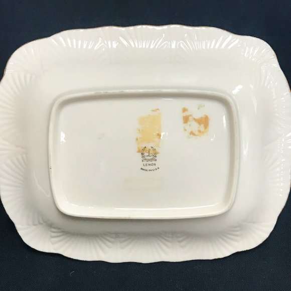 Vintage Lenox Hors d'Oeuvres Dish and Candy Dish with 24K Gold Trim - Picture 6 of 12